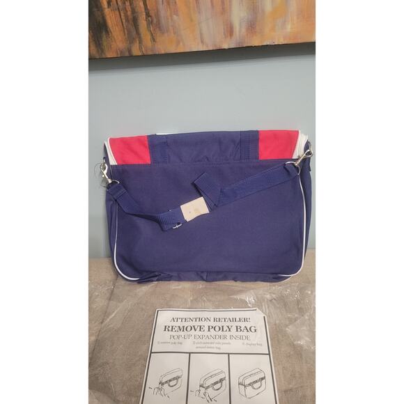 Vintage Disney Winnie the Pooh Messenger Bag Red Navy Accessory Network NWT... - Picture 3 of 5